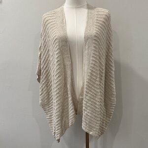 Max Studio Cream Open-Front Knit Cardigan - Size 2X